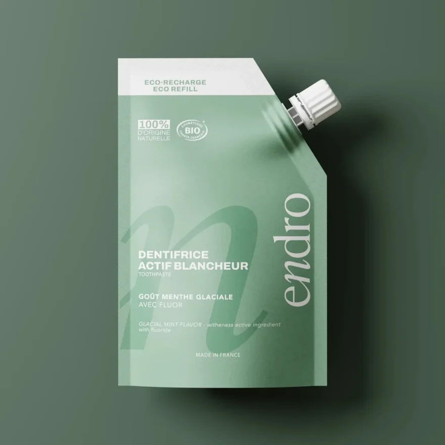 Eco-Reîncărcare Pastă de Dinți - Efect Albire - aromă de mentă glaciară, 350g