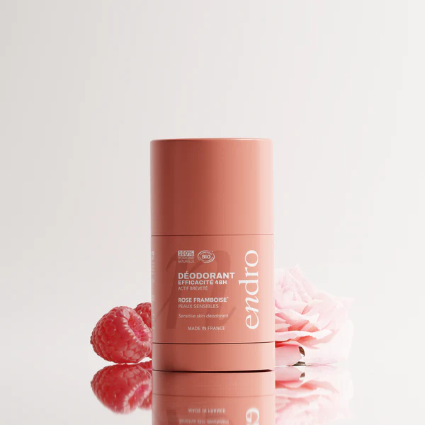 Deodorant Stick Reîncărcabil 48H - Parfum Trandafir și Zmeură ENDRO, 50g